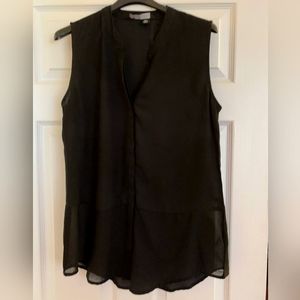 Sleeveless Black Top